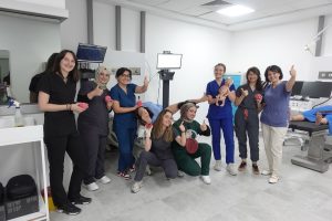 Students participating in health sciences simulation training in Turkey at VITAL Simulation Center, practicing patient care with advanced simulators.